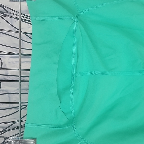 UNDER ARMOUR Small Green and Yellow Ankle Length Athletic Leggings - Picture 5 of 8